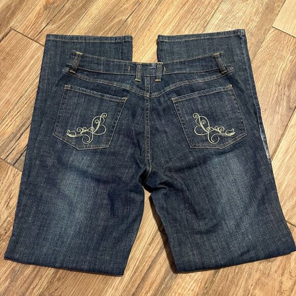 Disney Store Tinkerbell Vintage Embroidered Bootcut Womens Jean Size 12 - Picture 7 of 10